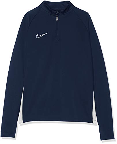 Nike chłopięcy B NK DRY ACDMY DRIL Top Long Sleeved T-Shirt, obsydian/White, L