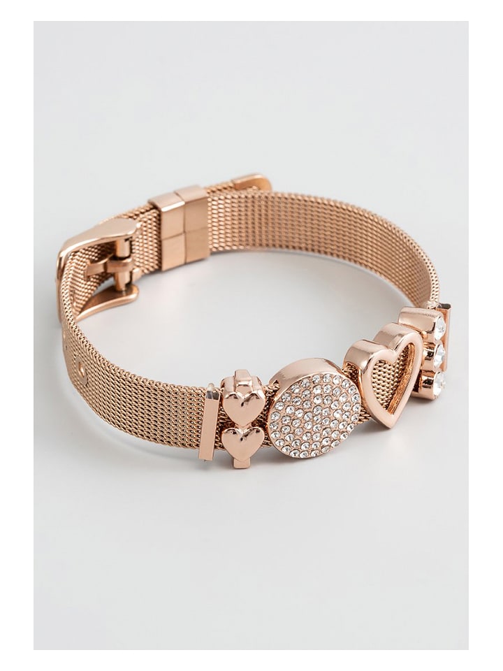 U.S. Polo Assn. Pozłacana bransoletka z elementami ozdobnymi