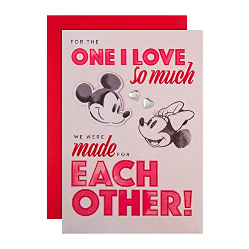 Hallmark Kartka walentynkowa dla One I Love - Disney's Mickey and Mouse Design