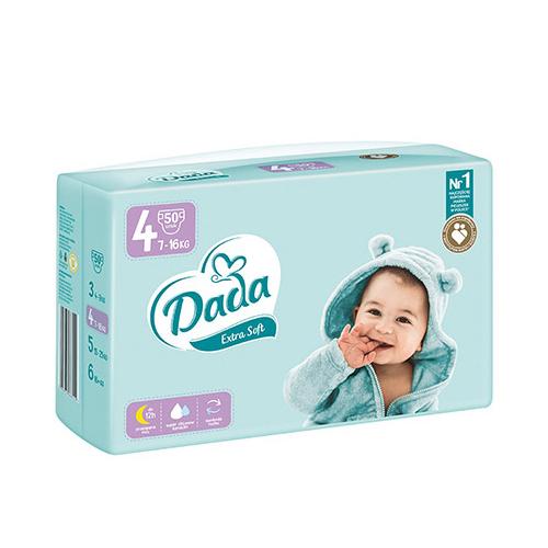 DADA Pieluchy EXTRA SOFT MAXI 4, 7-16 kg, 50szt. - >>> DARMOWA od 49zł 