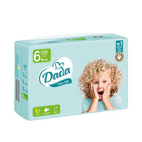 DADA Pieluchy Extra Soft 6 - 16-30 kg, 39szt. - >>> DARMOWA od 49zł 