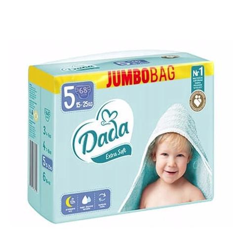 DADA Pieluchy Extra Soft Jumbo Bag Junior 5 - 15-25kg, 68 szt. - >>> DARMOWA od 49zł 