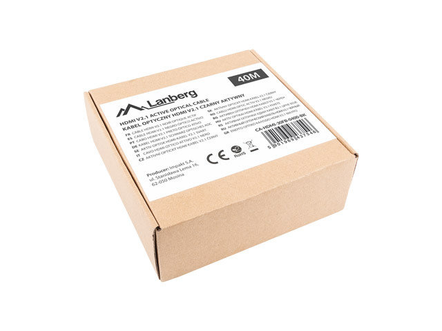 Kabel HDMI - HDMI LANBERG CA-HDMI-30FB-0400-BK, 40 m