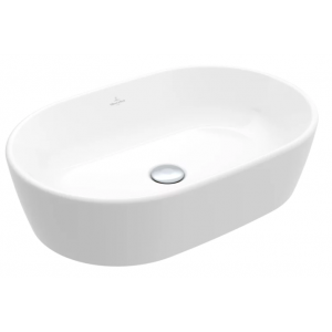 VILLEROY - BOCH 5A266001 Architectura Umywalka stojąca na blacie, 600 x 400 x 155 mm, Weiss Alpin, z przelewem, Nieszlifowany