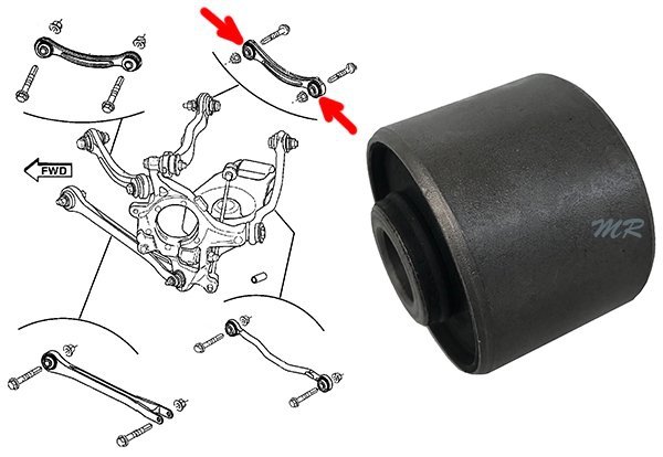 Tuleja wahacza tylnego górnego poprzecznego Lancia Thema 2011-