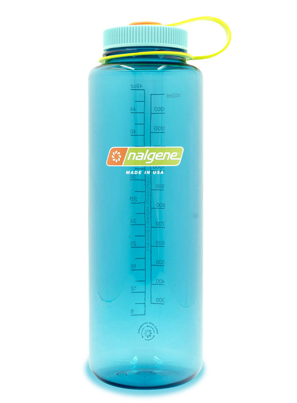 Butelka na wodę Nalgene Wide Mouth Sustain Silo 1,5 l - cerulean