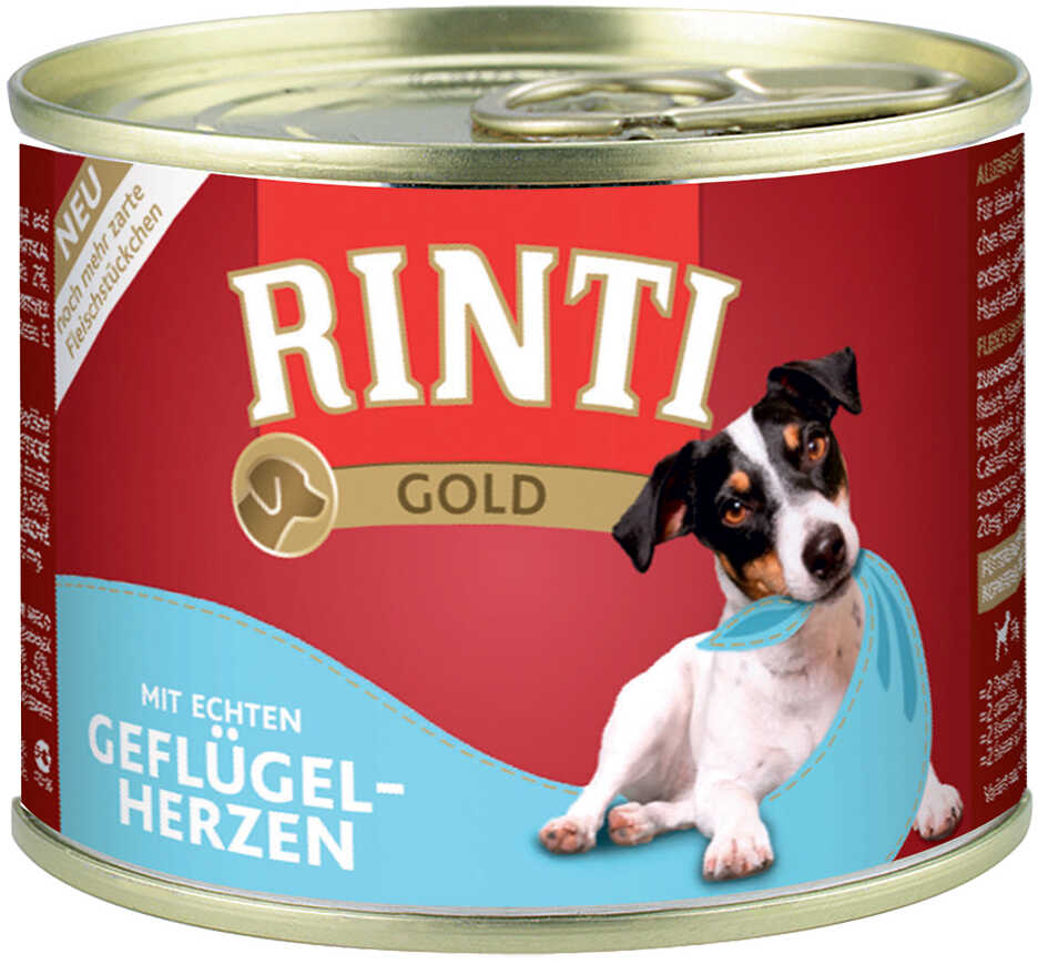 Rinti Zestaw Gold, 24 x 185g - Serca drobiowe