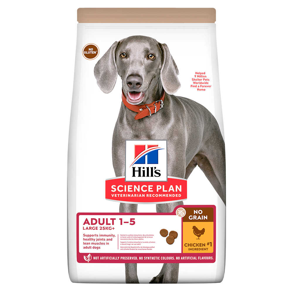 Hills Science Plan Adult 1-5 No Grain Large, kurczak - 14 kg Dostawa GRATIS!