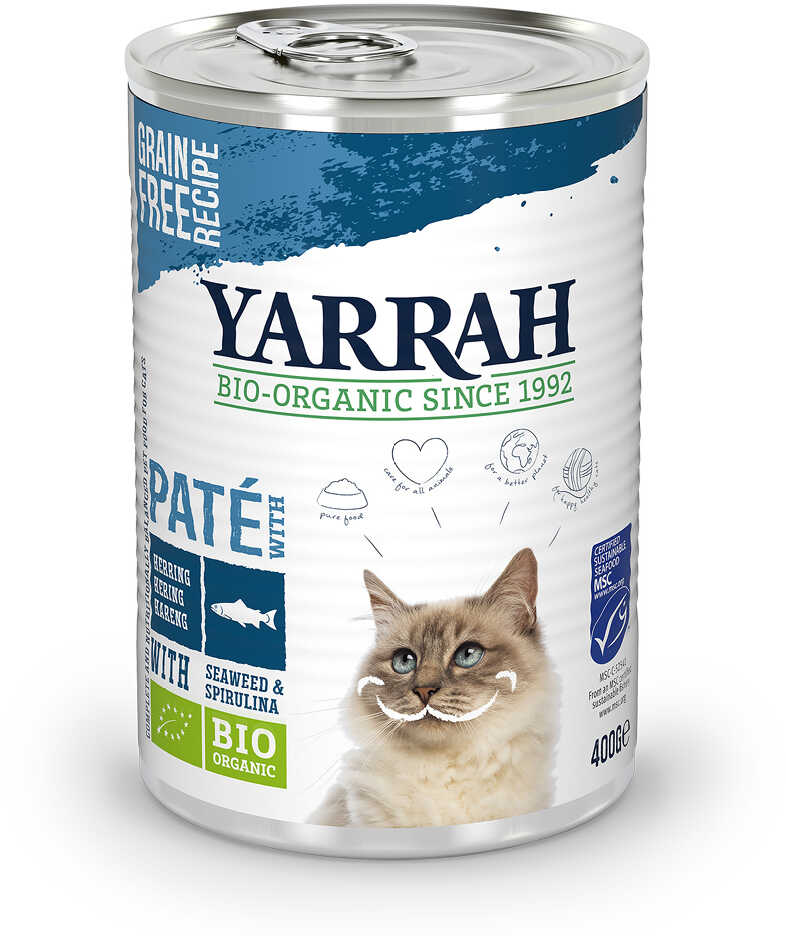 Yarrah Bio Pâté, 1 x 400 g - Ryba