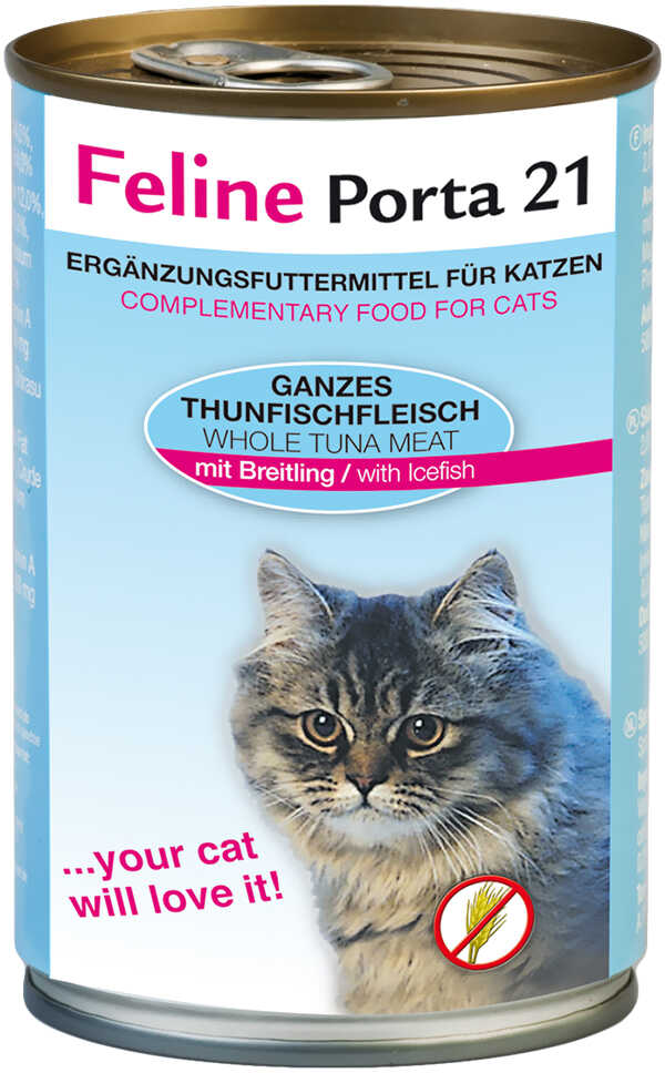 Korzystny zestaw Feline Porta 21, 12 x 400 g - Tuńczyk ze szprotkami Dostawa GRATIS!