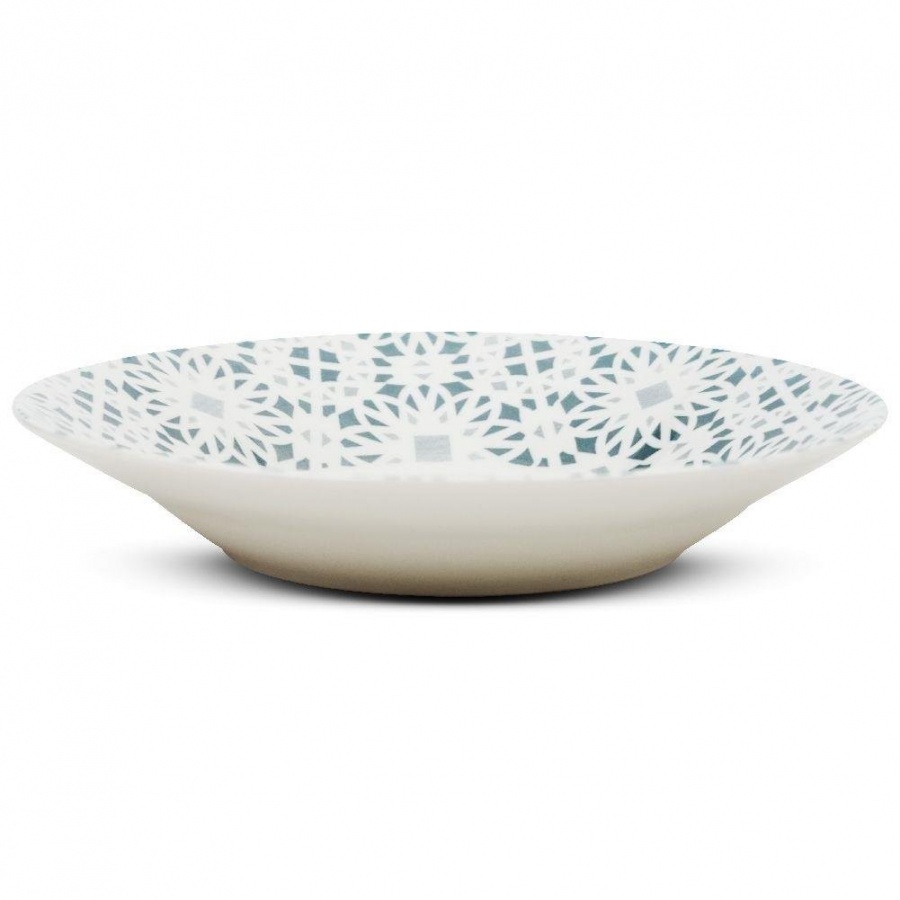 Talerz porcelanowy, MAIOLICA GREY, obiadowy, głęboki, na zupę, 23 cm kod: O-10-099-103