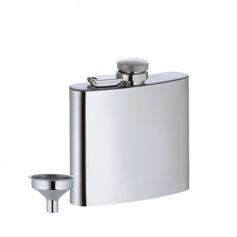 stalowa piersiówka, 0,15 l kod: CI-303995 + Sprawdź na SuperWnetrze.pl