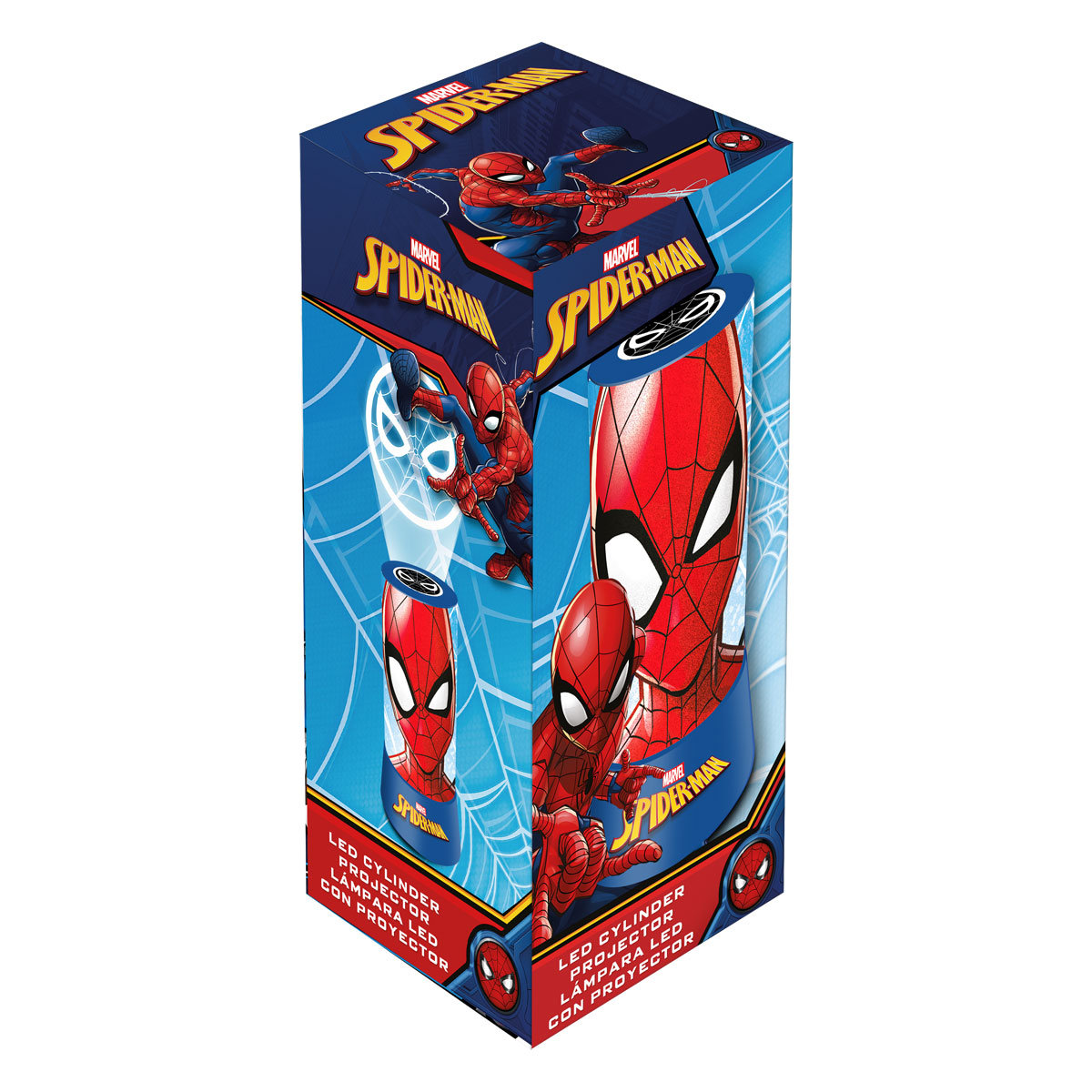 Cass film Lampka, Projektor sufitowy LED, 2w1, Spiderman