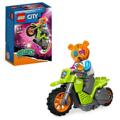 LEGO City Motocykl kaskaderski z niedźwiedziem 60356