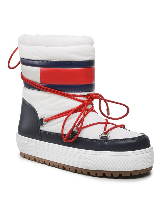 Tommy Jeans Śniegowce Snowboot Low EN0EN02162 Biały