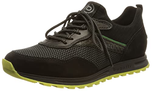 bugatti man Męskie klapki Carlos, czarne/czarne, 45 EU, czarny, 45 EU