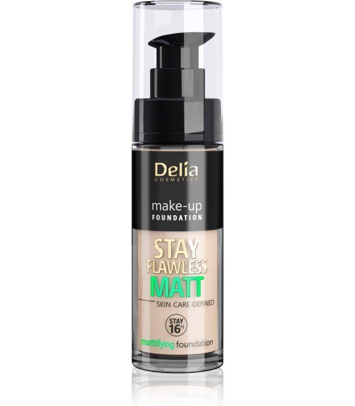 DELIA Cosmetics Stay Flawless Matt Podkład do twarzy 402 Light Beige