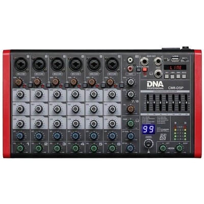 DNA DNA CM8-DSP mikser audio USB MP3 Bluetooth Phantom