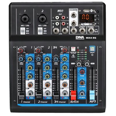 DNA DNA MIX 4 EQ - mikser audio USB MP3 Bluetooth analog