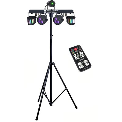 LIGHT4me BELKA LED PAR DERBY LASER MEGA ZESTAW