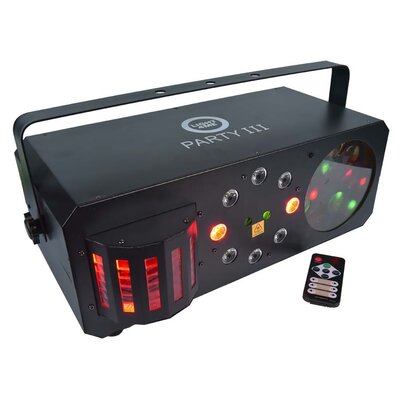 LIGHT4me PARTY III EFEKT DERBY LASER GOBO WASH PAR