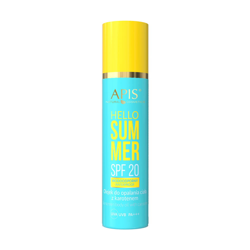 Apis Professional Hello Summer SPF 20, Olejek Do Opalania Ciała z Karotenem 150ml APIS7485