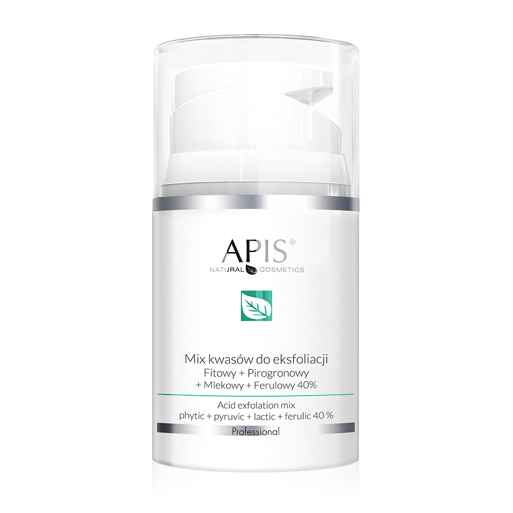 APIS Natural Cosmetics APIS - Exfoliation Acid mix kwasów do eksfoliacji Fitowy + Pirogronowy + Mlekowy + Ferulowy 40% 50ml