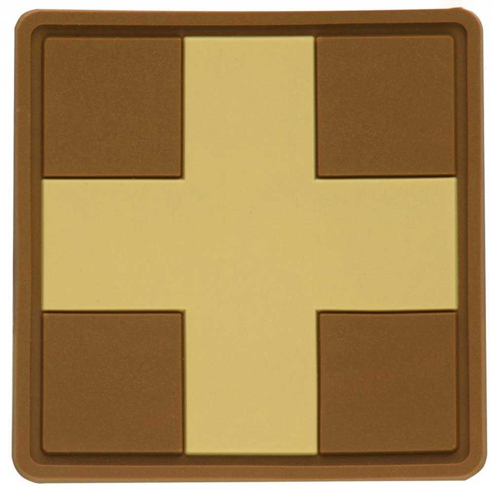 Naszywka medyczna M-Tac Medic Cross Square PVC - Coyote (51124005)
