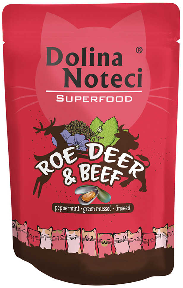 Dolina Noteci Superfood, 10 x 85 g - Sarna i wołowina