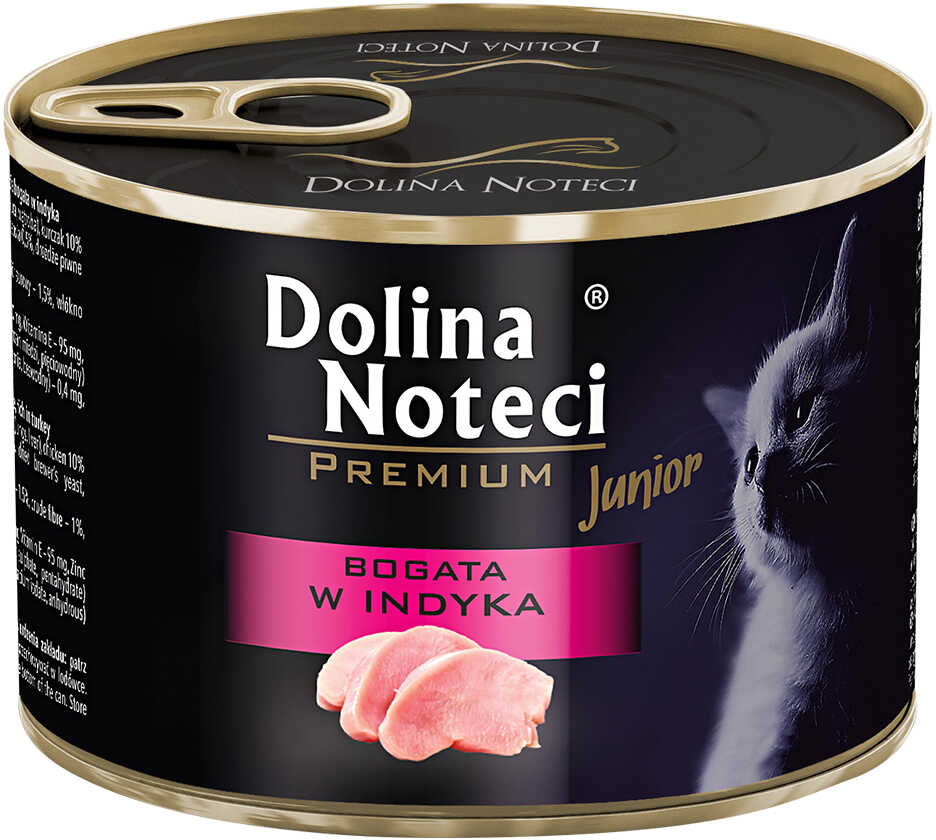 Dolina Noteci Premium Junior, 12 x 185 g - Bogata w indyka