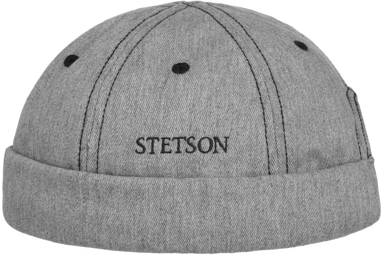 Czapka Dokerka Cotton Melange by Stetson, jasnoszary, L (58-59 cm)