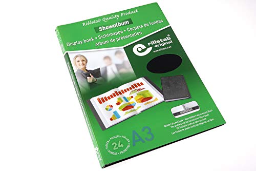 rillstab Album ofertowy A3, 24 kieszenie, czarny