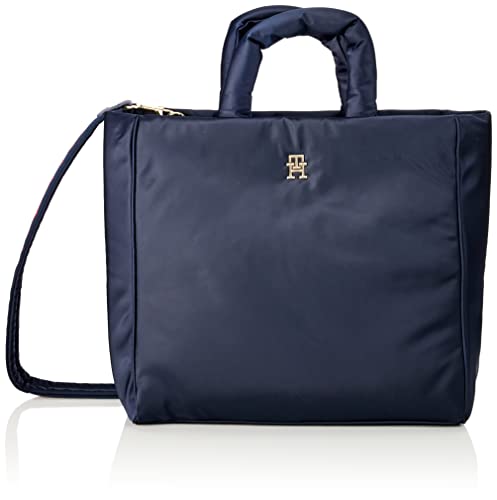 Tommy Hilfiger Damska TH Flow Tote Solid, Space Blue, jeden rozmiar, niebieski (Kosmiczny Błękit)