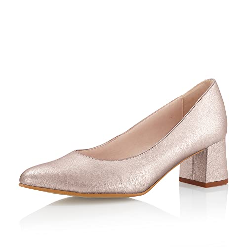 Fiarucci Buty dla panny młodej Mette - damskie, czółenka, różowy glamour, skóra, Rose Glamour, 37.5 EU
