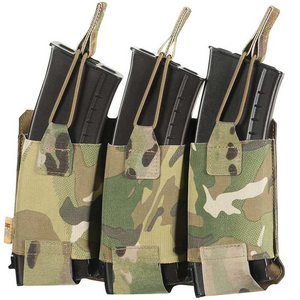 Ładownica elastyczna M-Tac Elite Laser Cut na 3 magazynki karabinowe - Multicam (10145108)
