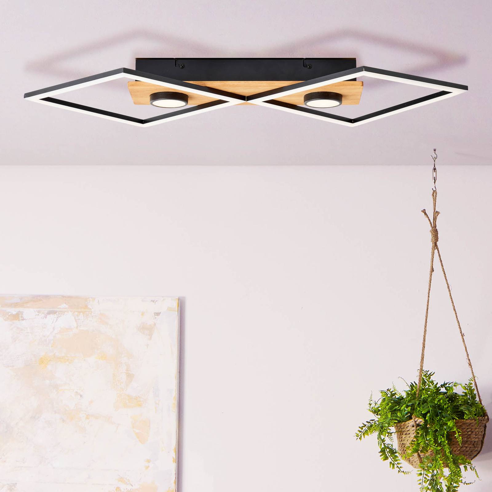 Lampa sufitowa LED Woodbridge, 2-punktowa