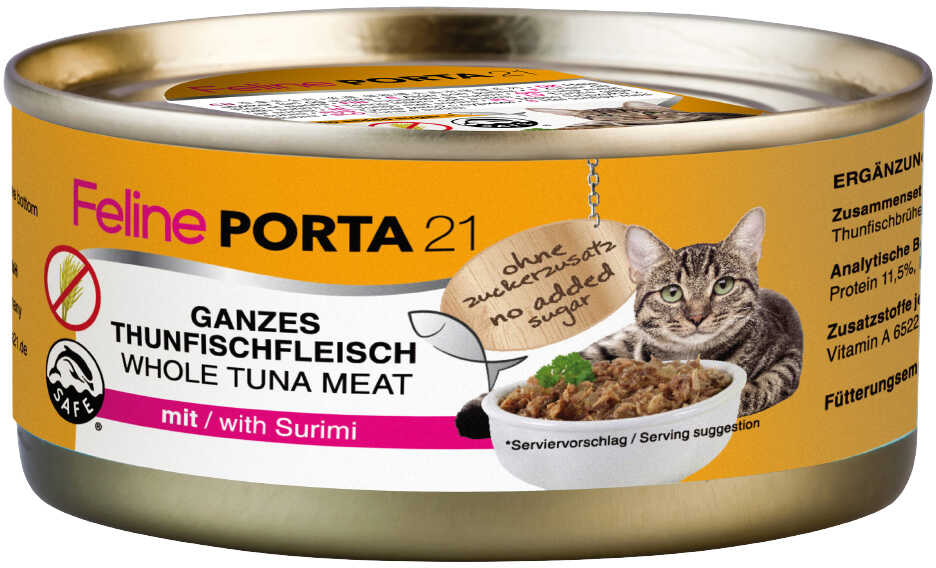 Korzystny zestaw Feline Porta 21, 12 x 156 g - Tuńczyk z surimi