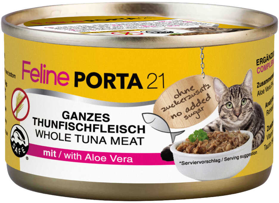 Zestaw Feline Porta 21, 12 x 90 g - Tuńczyk z aloesem