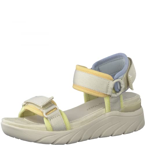 MARCO TOZZI Sandały damskie 2-28542-28, beżowy - Cream Comb - 37 eu