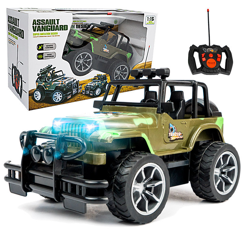 Zdalnie Sterowany Jeep Rc W Skali 1:15 Z Oświetleniem Led