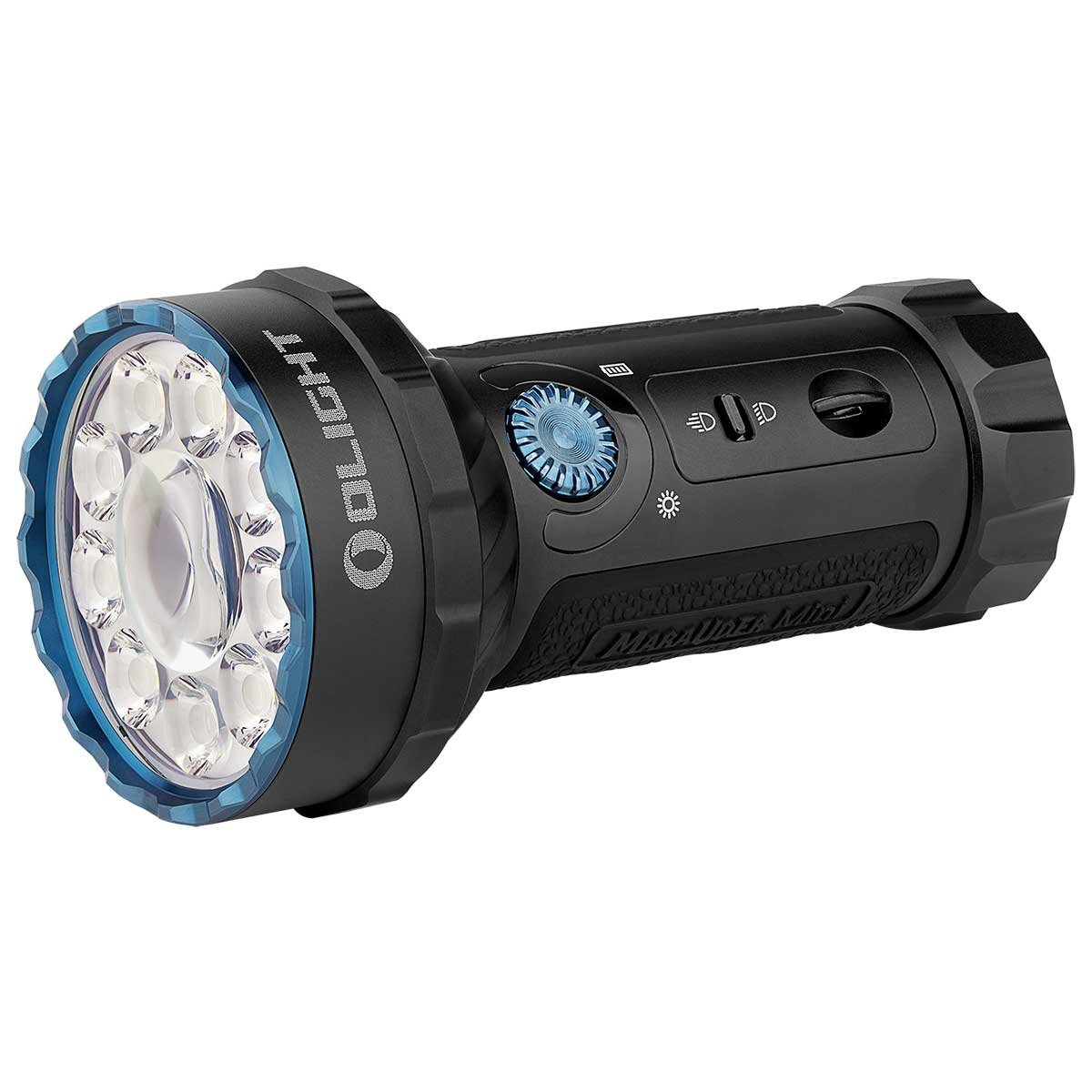 Latarka akumulatorowa Olight Marauder Mini Black - 7000 lumenów, zasięg 600 m
