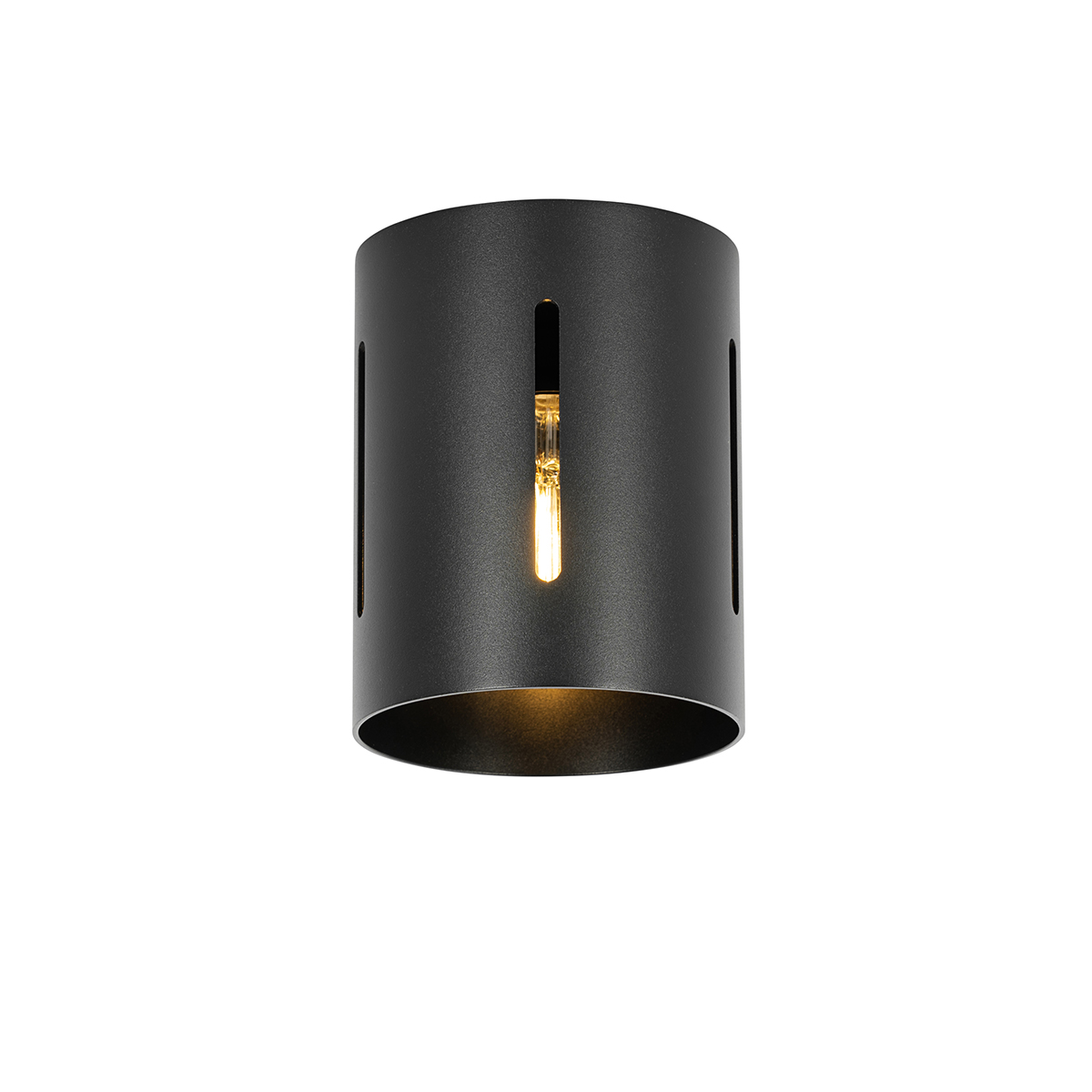 QAZQA Designerska lampa sufitowa czarna - Yana