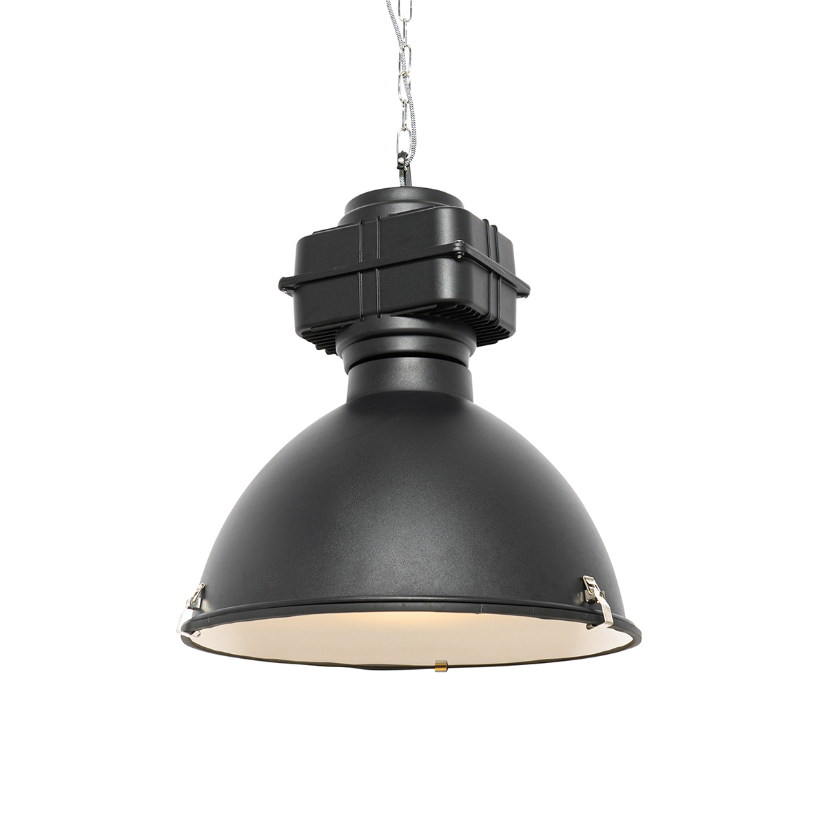 QAZQA Industrialna lampa wisząca czarna 53 5 cm - Sicko