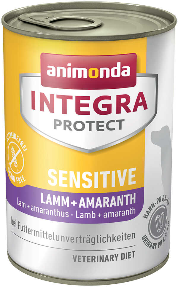 Animonda Integra Integra Protect Sensitive puszki 6 x 400 g Jagnięcina i amarantus