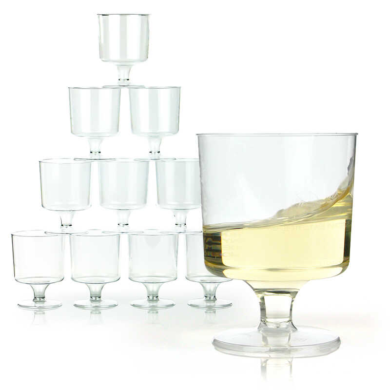 Jednorazowe kieliszki do wina białego Abena 150 ml, 10 sztuk