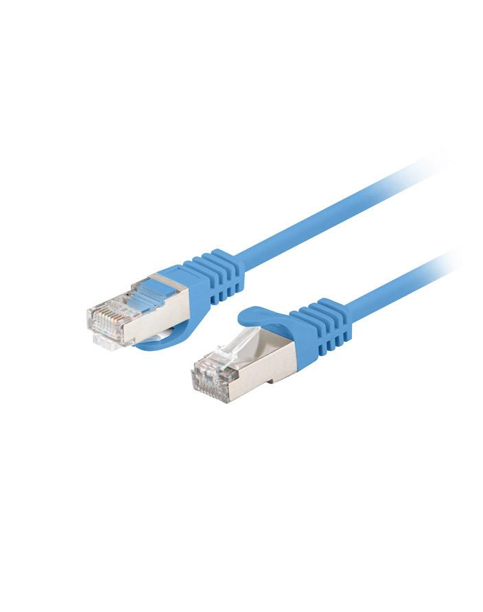 Patchcord Lanberg FTP kat.6 0,25m niebieski 10-pack
