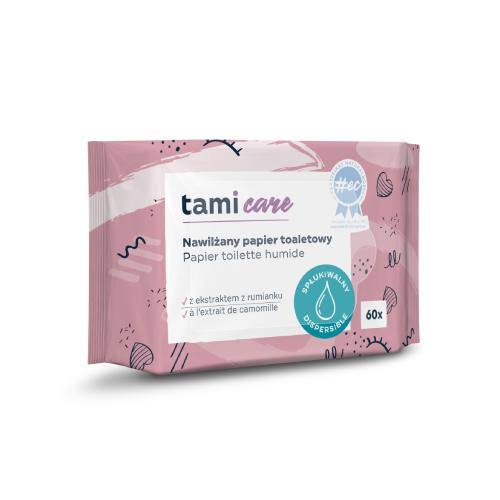 TAMI Care Nawilżany papier toaletowy spłukiwalny, 60szt. - >>> DARMOWA od 149zł 