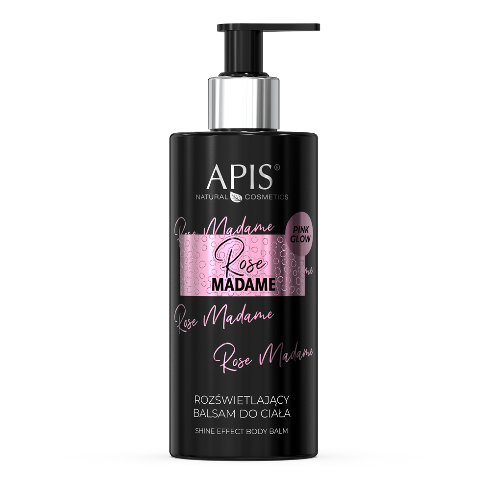 Apis Professional Rozświetlający balsam do ciała - Rose Madame - 300 ml