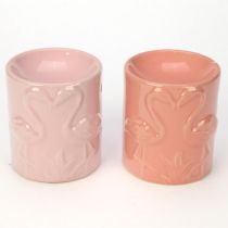 Ceramiczny Kominek do aromaterapii - Różowy Flaming