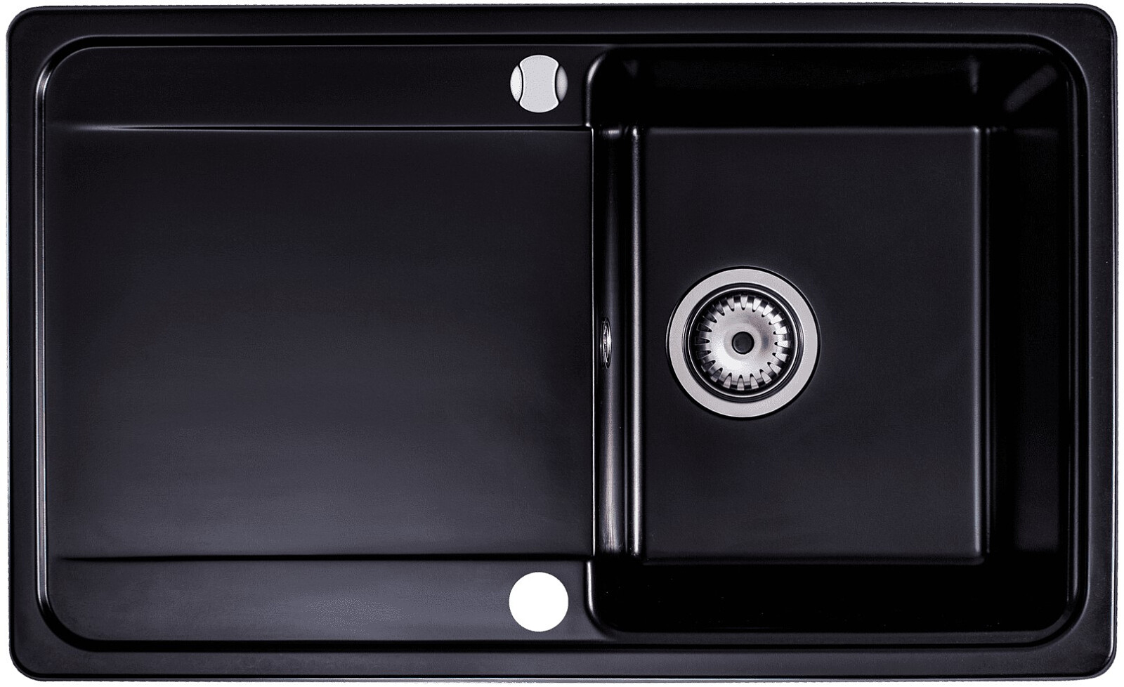 Zlewozmywak granitowy Kernau KGS Z 4575 1B1D Deep Black